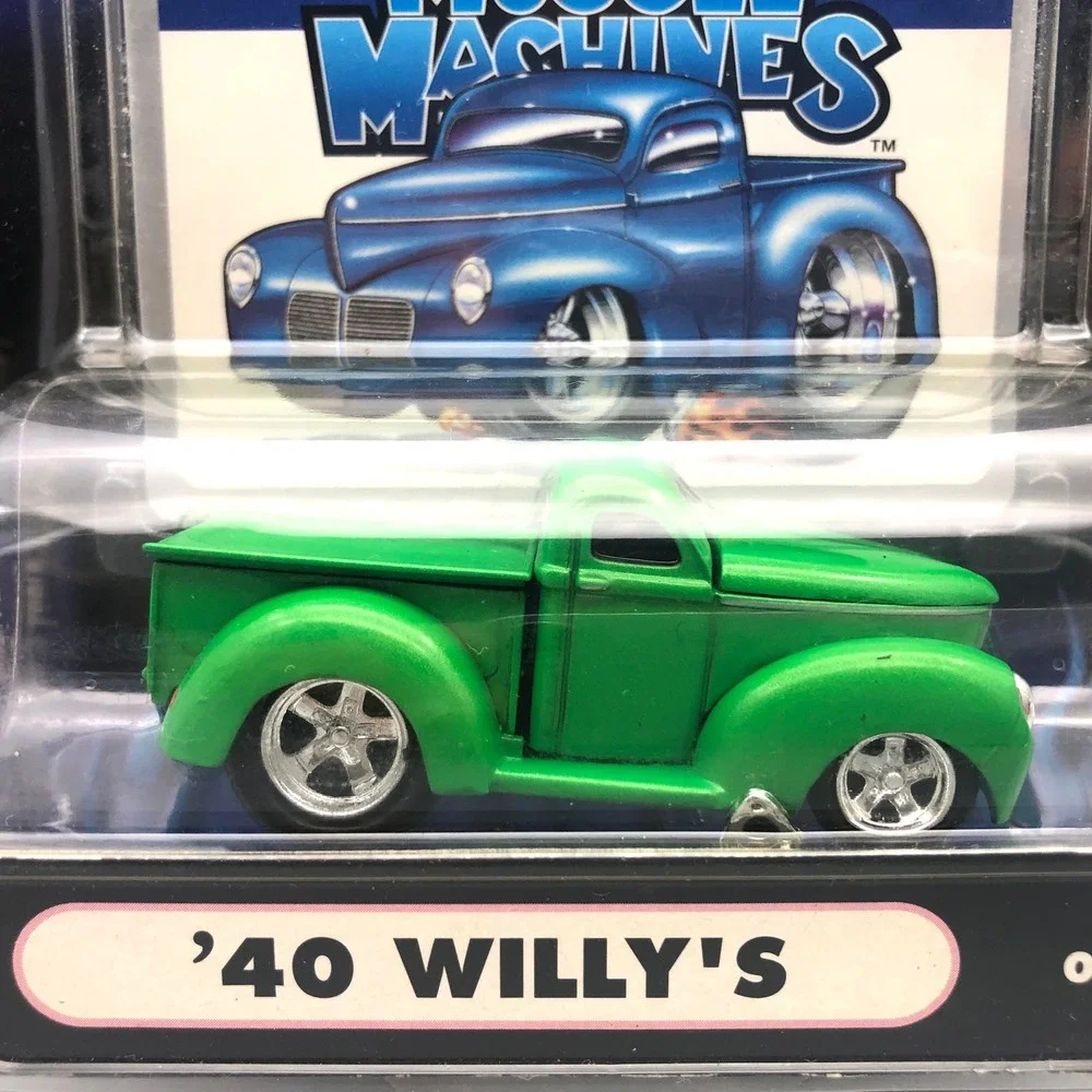 Muscle Machines '40 Willys Jeep Pickup‎ Truck Green Diecast 1/64 Scale 1940 New